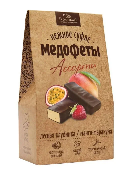  Берестов Медофеты Манго маракуйя и клубникой,150г    в Волгодонске